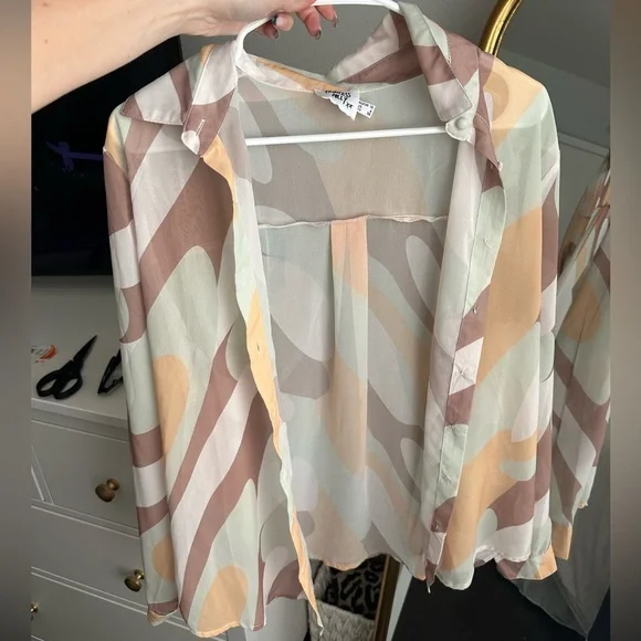 Princess Polly Funky Town Shirt Multi Size 6 - Picture 11 of 12